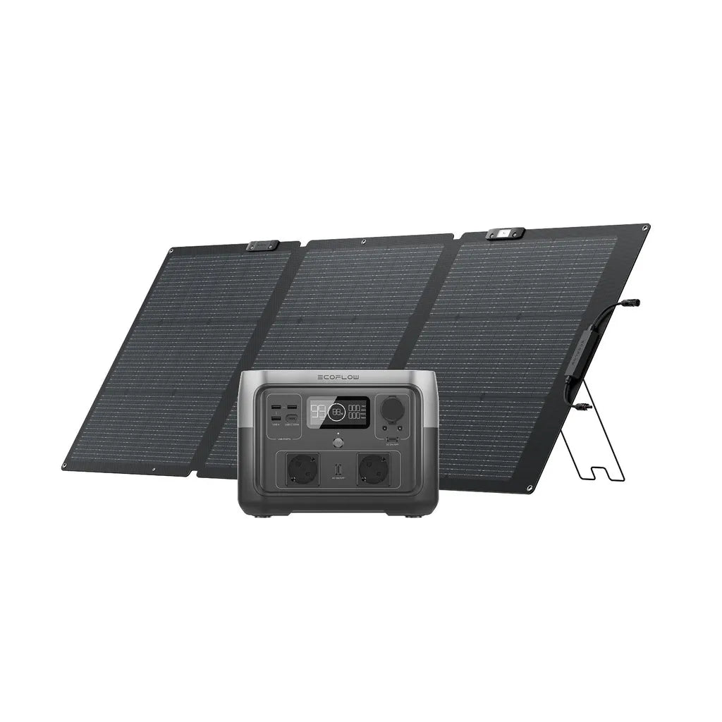 EF EcoFlow RIVER 2 MAX 512Wh + 160W Solarpanel | Powerstation LiFePO4 – 1h Schnellladung